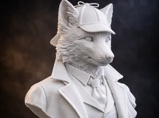 Sherlock Holmes fox bust