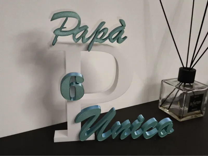 scritta "PAPA' 6 unico"