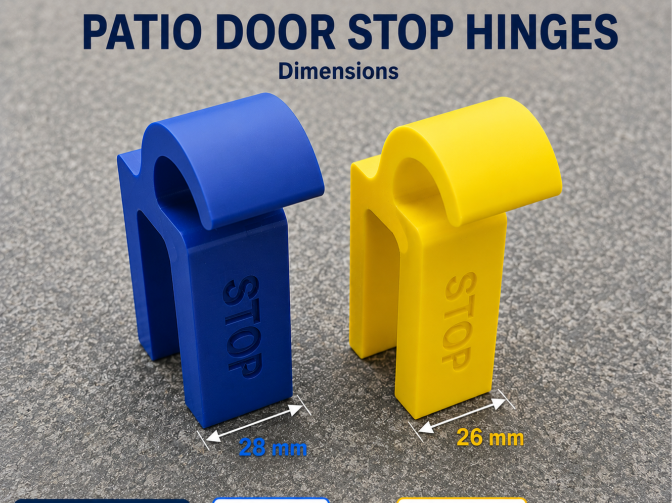 Patio Door Stop Hinges