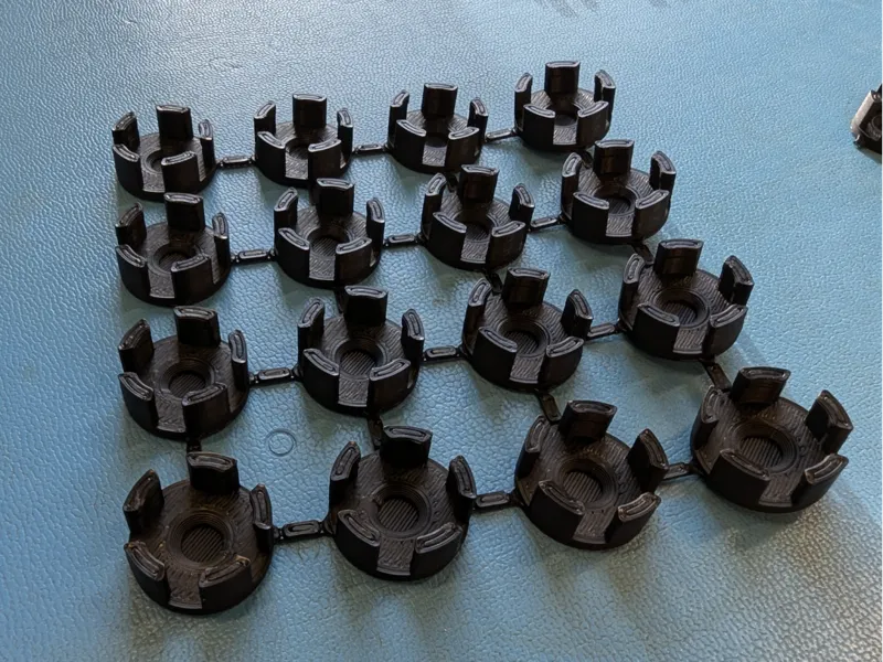 Used AAA battery cap