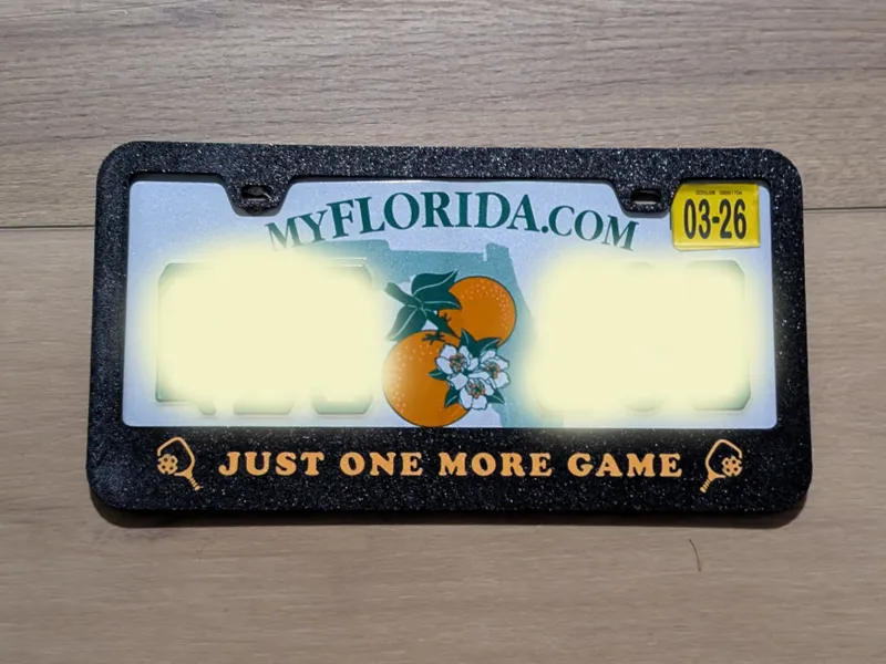 Pickleball License Plate Frame