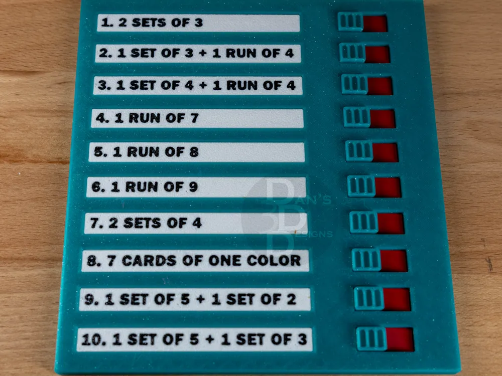 Accesorio para impresora 3D: Customizable Checklist / Phase Checklist. Referencia del modelo original.