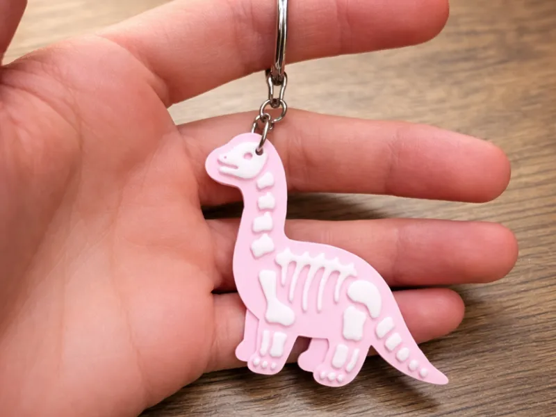 Brachiosaurus Skeleton Keychain – Cute Dinosaur