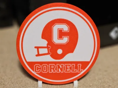Classic Cornell Big Red Football Logo Coaster
