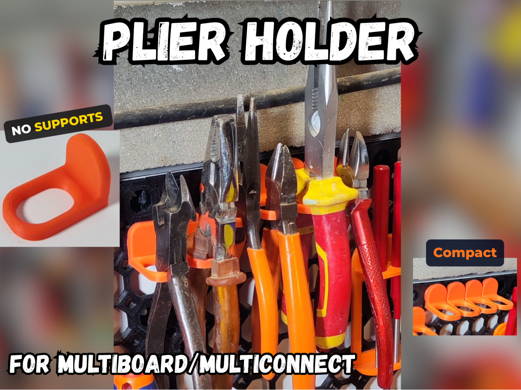 Universal Pliers Holder Multiboard Multiconnect