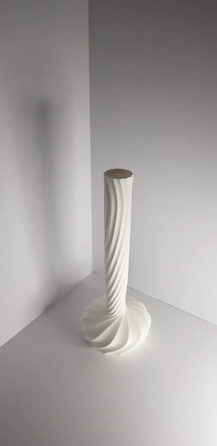 High neck vase