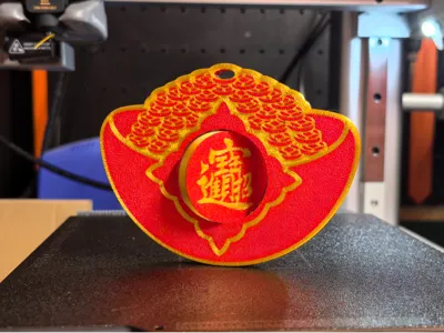Rotatable Wealth and Prosperity Pendant