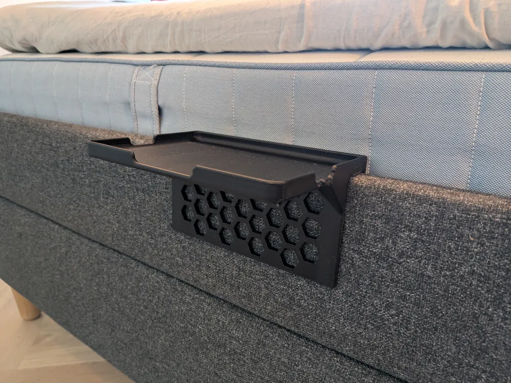 Bed frame shelf - (Ideal for IKEA Idanas 27–28 mm) - Free 3D Print ...