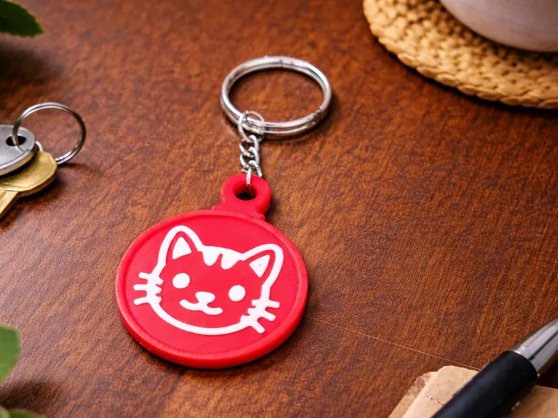 Cat keychain