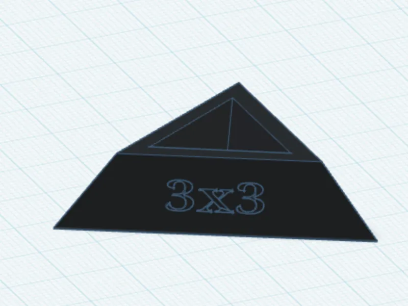 Rubik´s Cube 3x3 stand with writing