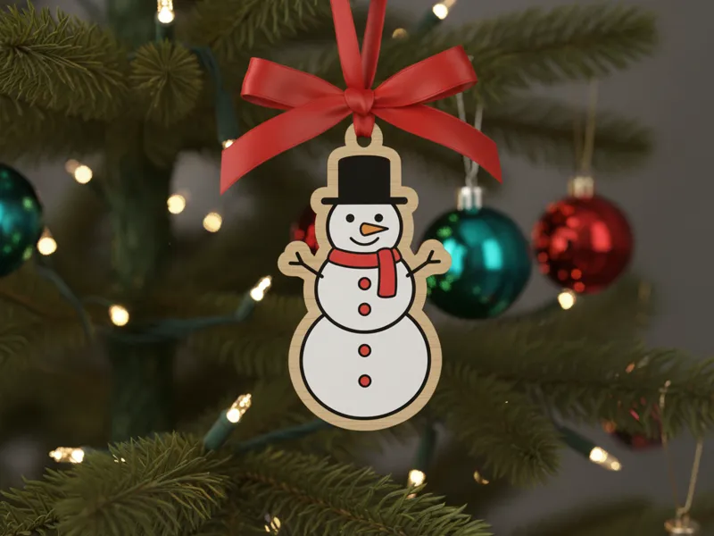 MUÑECO DE NIEVE ADORNO ÁRBOL DE NAVIDAD