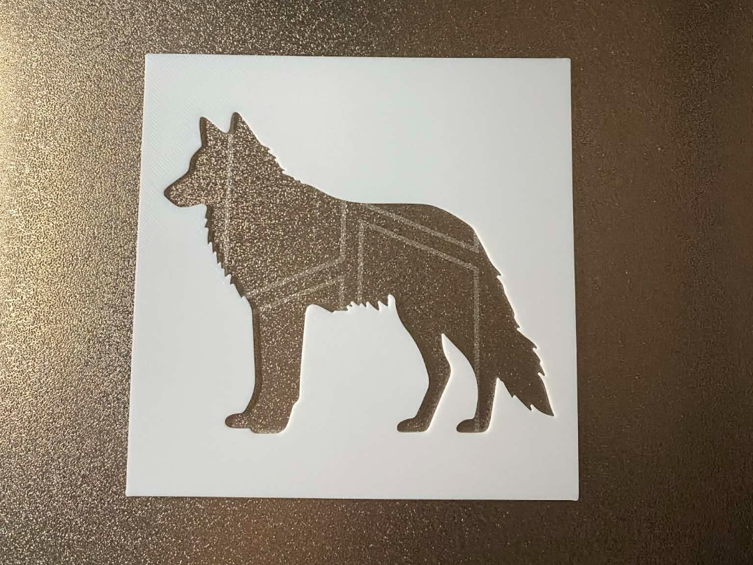 Wolf Stencil 