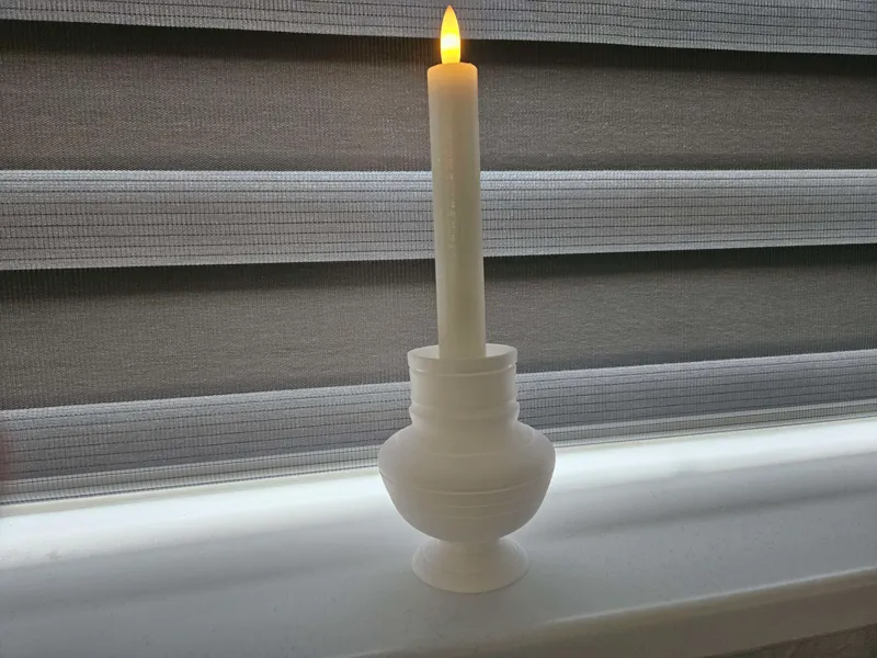 Gobletlike candlestick holder