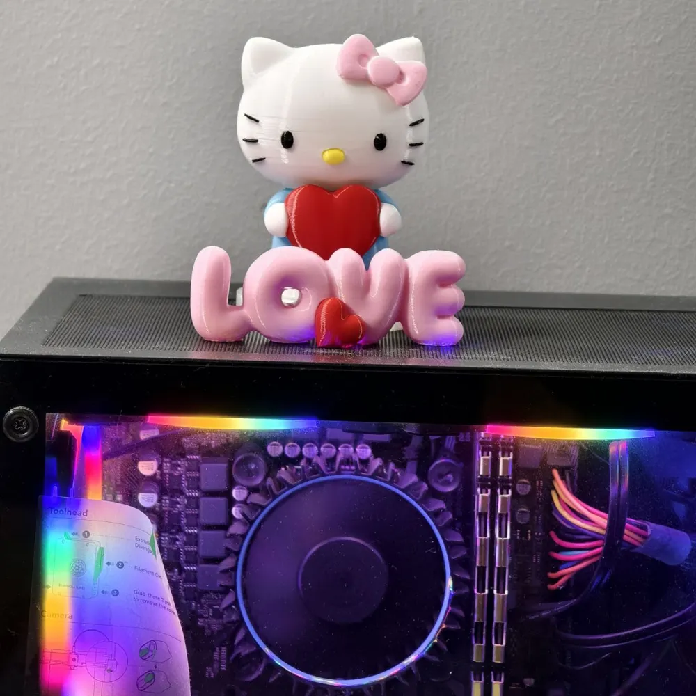 NO AMS - Sweetheart Hello Kitty With Love - Free 3D Print Model ...