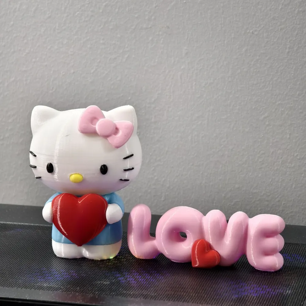 NO AMS - Sweetheart Hello Kitty With Love - Free 3D Print Model ...