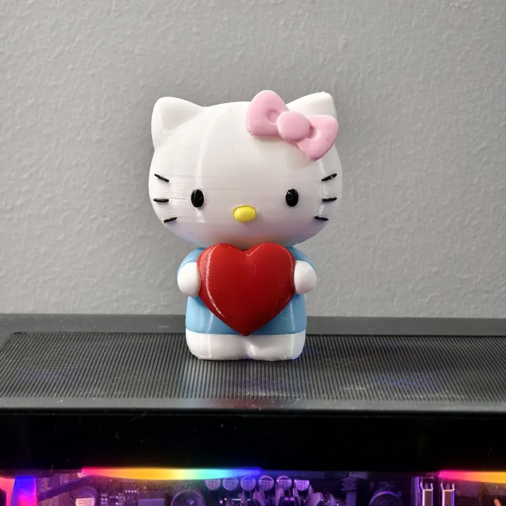 NO AMS - Sweetheart Hello Kitty With Love - Free 3D Print Model ...