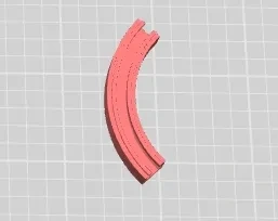 Miniatura 6 do modelo 3D 免打孔窗帘滑轨、轨道、滚轮