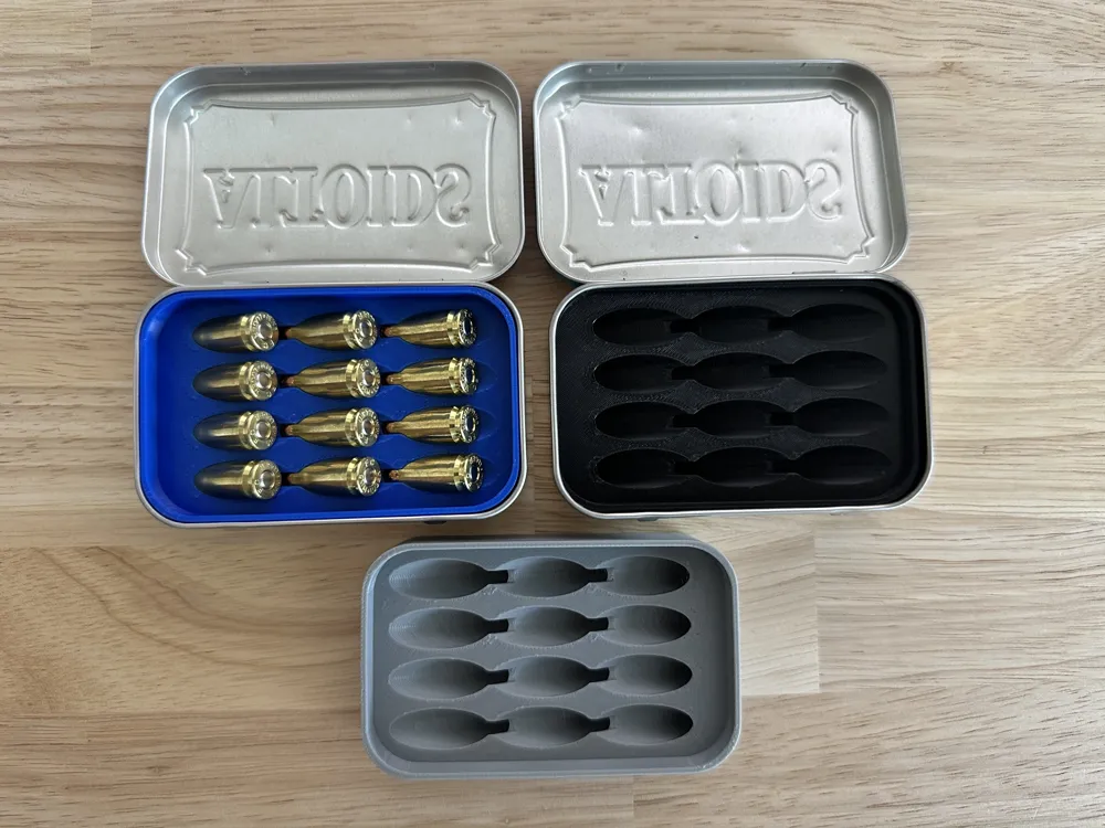 Altoids Tin Insert for 9mm Ammo - Free 3D Print Model - MakerWorld