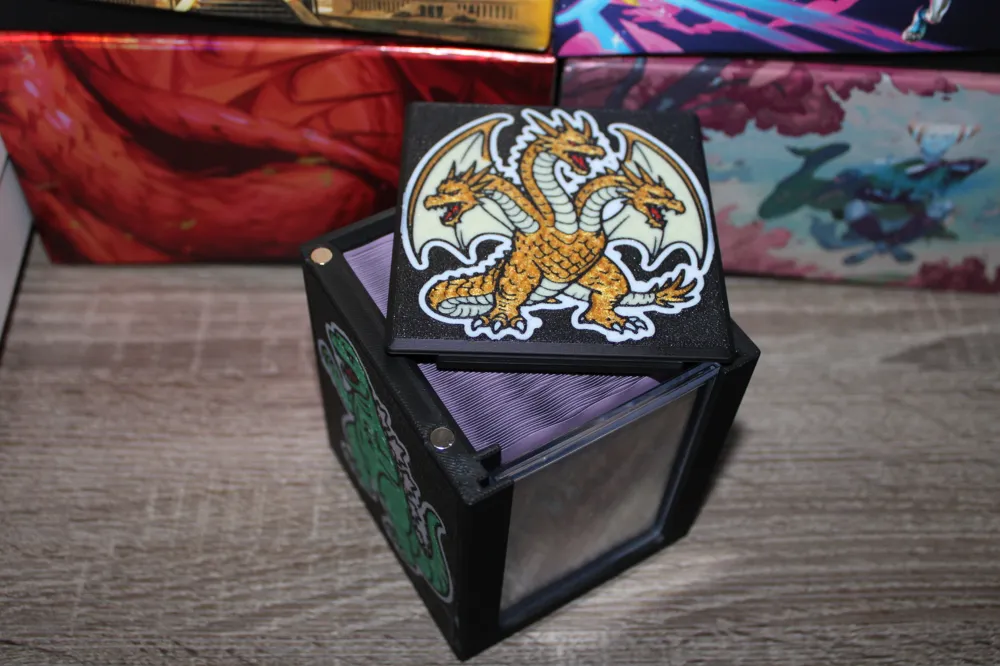 MTG EDH Commander Showcase Deck Box - Ghidorah - Free 3D Print Model -  MakerWorld