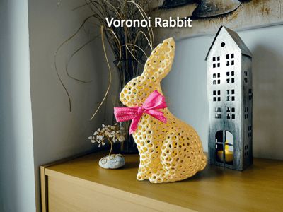 Voronoi Bunny – Easter Decoration - In&Out-door
