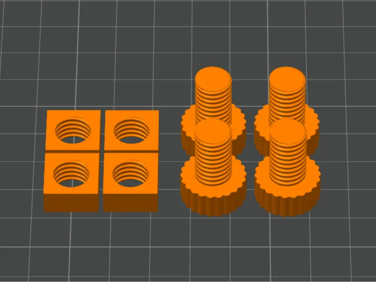 Clamping bolt & nut for Soldering table by Dmytro