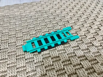Christmas train track straight section