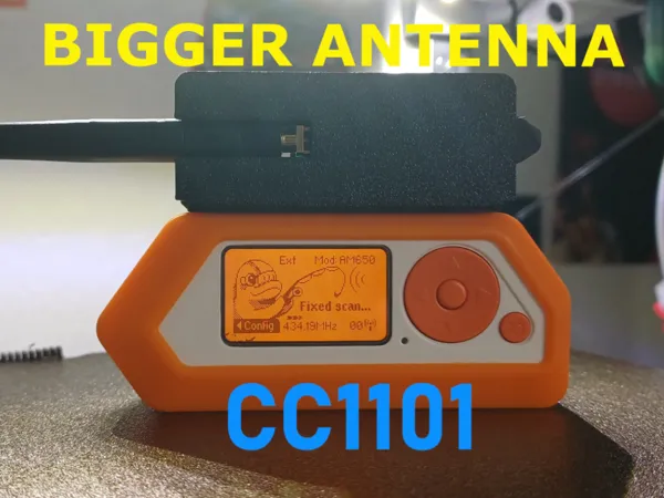 Coque CC1101 pour Flipper Zero — grande antenne