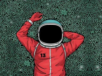resting astronaut