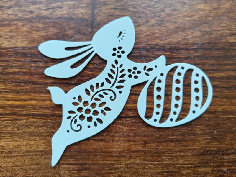 Easter Bunny 2 Window Silhouette