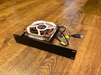 Support de ventilateur 120mm pour rack 10 pouces — photo 2
