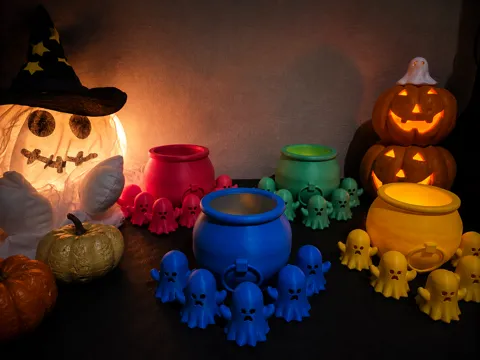 Accesorio para impresora 3D: Halloween Ghosts – Color Sorting Game (No AMS) — referencia de MakerWorld