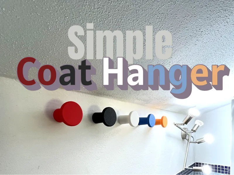 Round minimal coat hanger