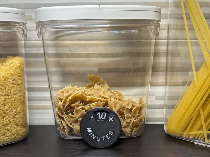 Pasta cooking time marker (AMS)