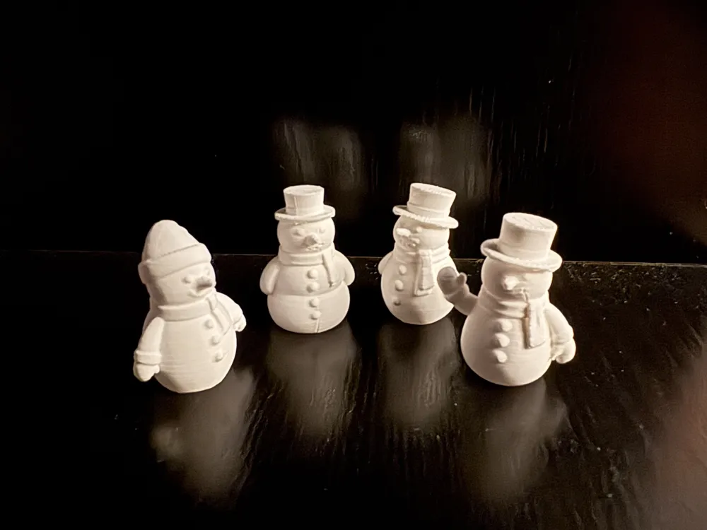 Mini Christmas Snowman - Free 3D Print Model - MakerWorld