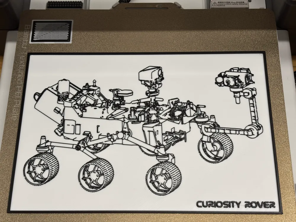 Mars Rover Curiosity - Blueprint - Illustration by PaperPlaneLab ...