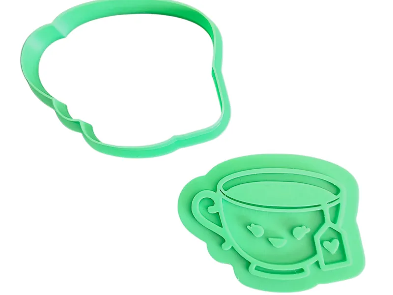 Cute Kawaii Teacup Cookie Cutter Stamp & Embosser