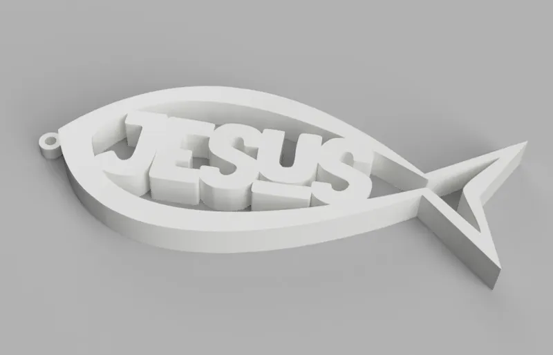 Jesus Fish Keychain