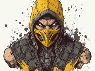 Mortal Kombat Scorpion Poster - Hueforge