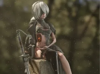 Nier Automata 2B Figure