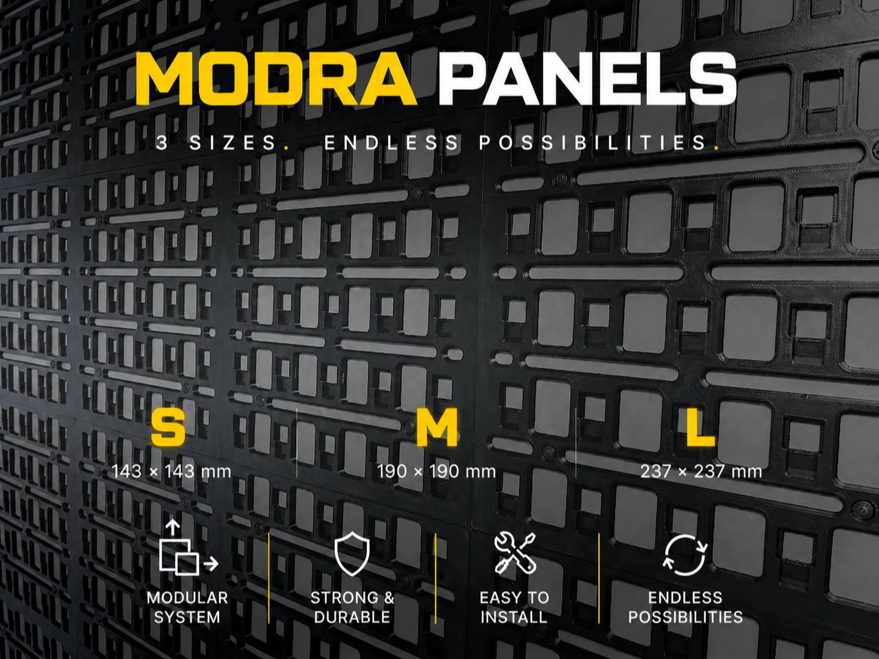 MODRA Modular System Panels (L / M / S)