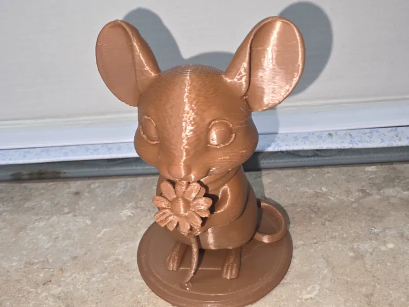 Mouse on a stand whimsical woodland animal