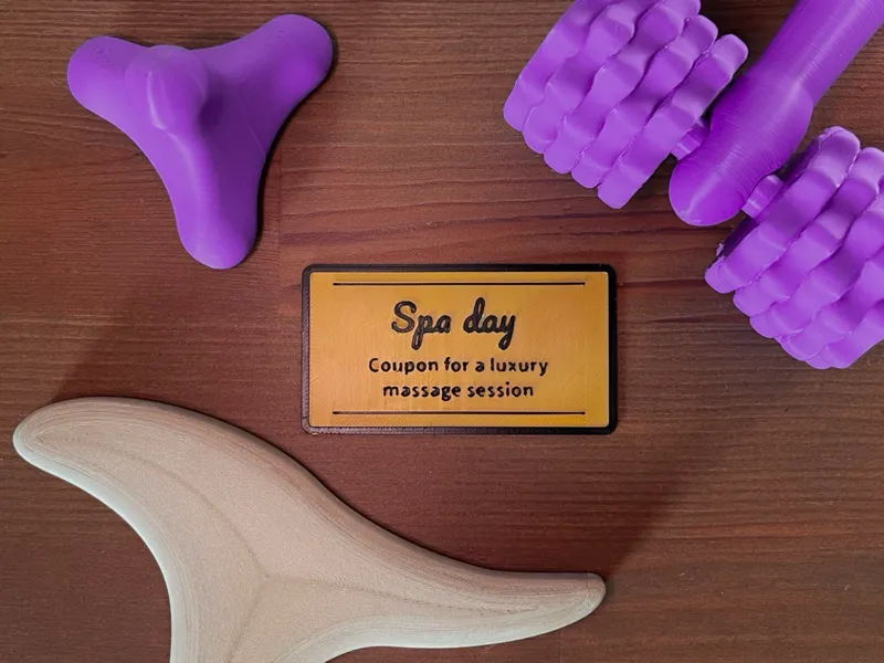 Spa coupon for a massage