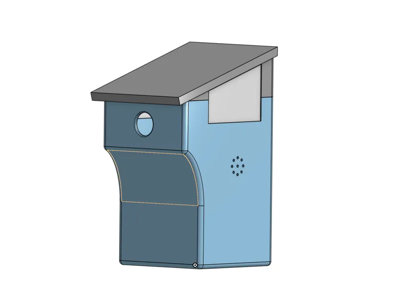 Bird house with camera attachement