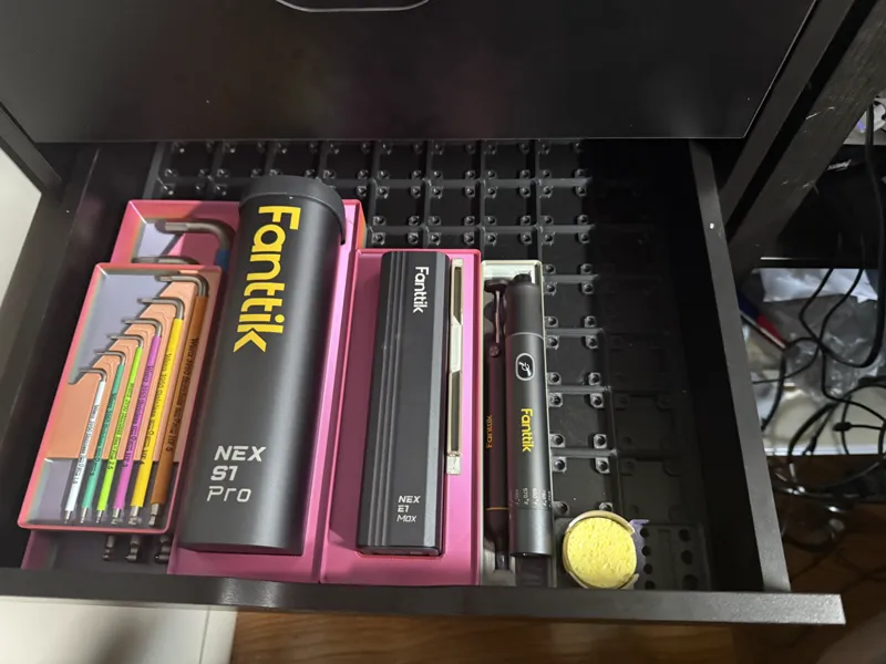 Gridfinity for DEVAISE 7-Drawer Chest GRIPS/Magnet
