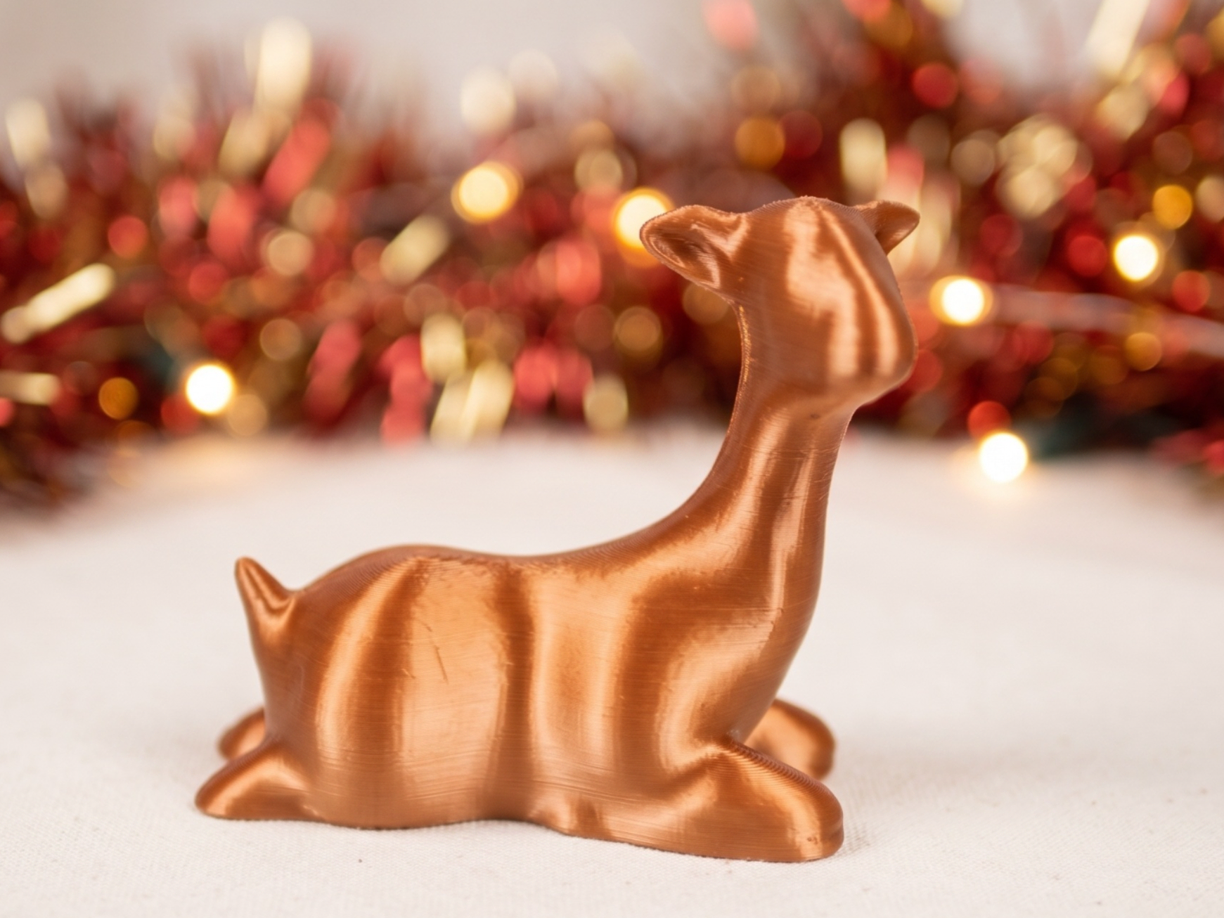 Laying Fawn Christmas Deer