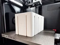 0.16mm layer, 3 walls, 10% infill + 100% Infill Hooks