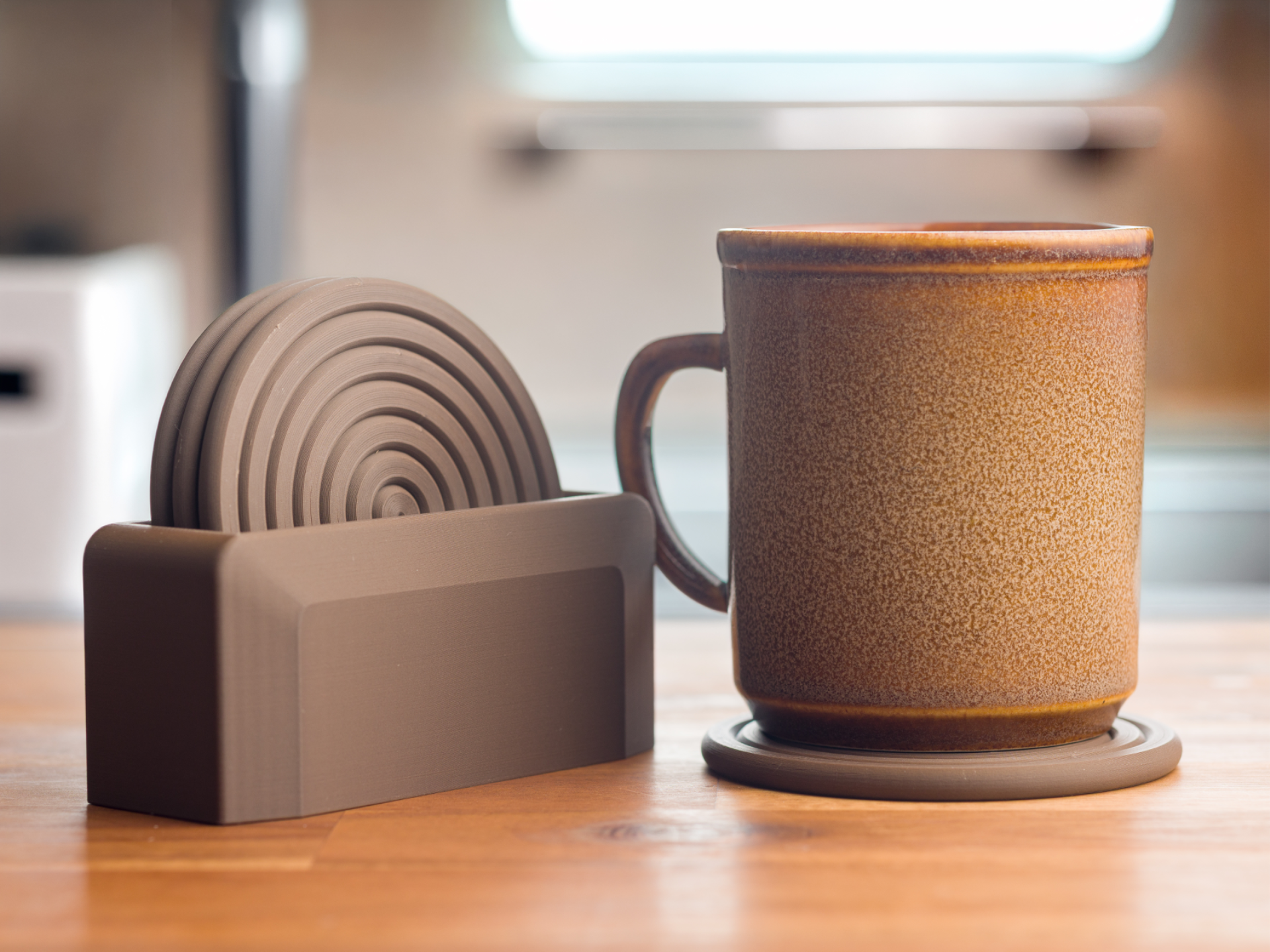Set of coaster and coasters stand