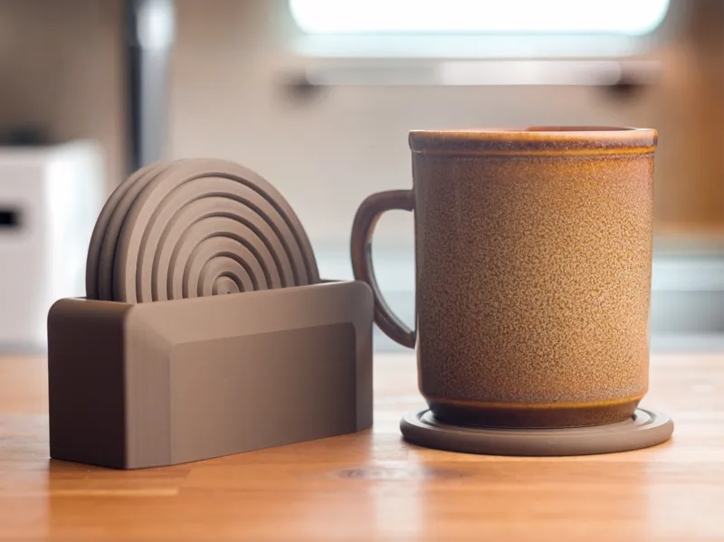 Set of coaster and coasters stand