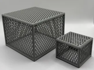 Miniature Mesh Cage Box - Lightweight Chain Link