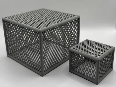 Miniature Mesh Cage Box - Lightweight Chain Link